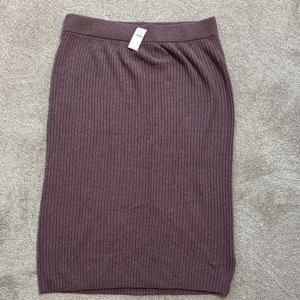 Gap Brown Ribbed Skirt